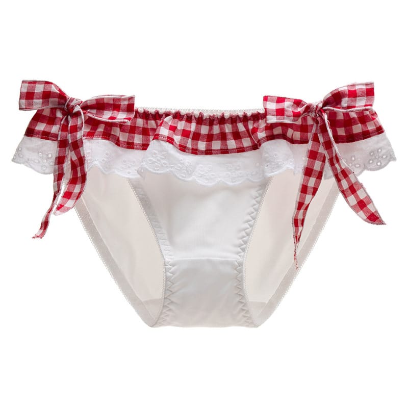 New Women Cute Lovely Sweety Lace Cotton Lattice Panties Ruffles Princess Style Lolita Cosplay Underwear Elasticity Bow Breifs
