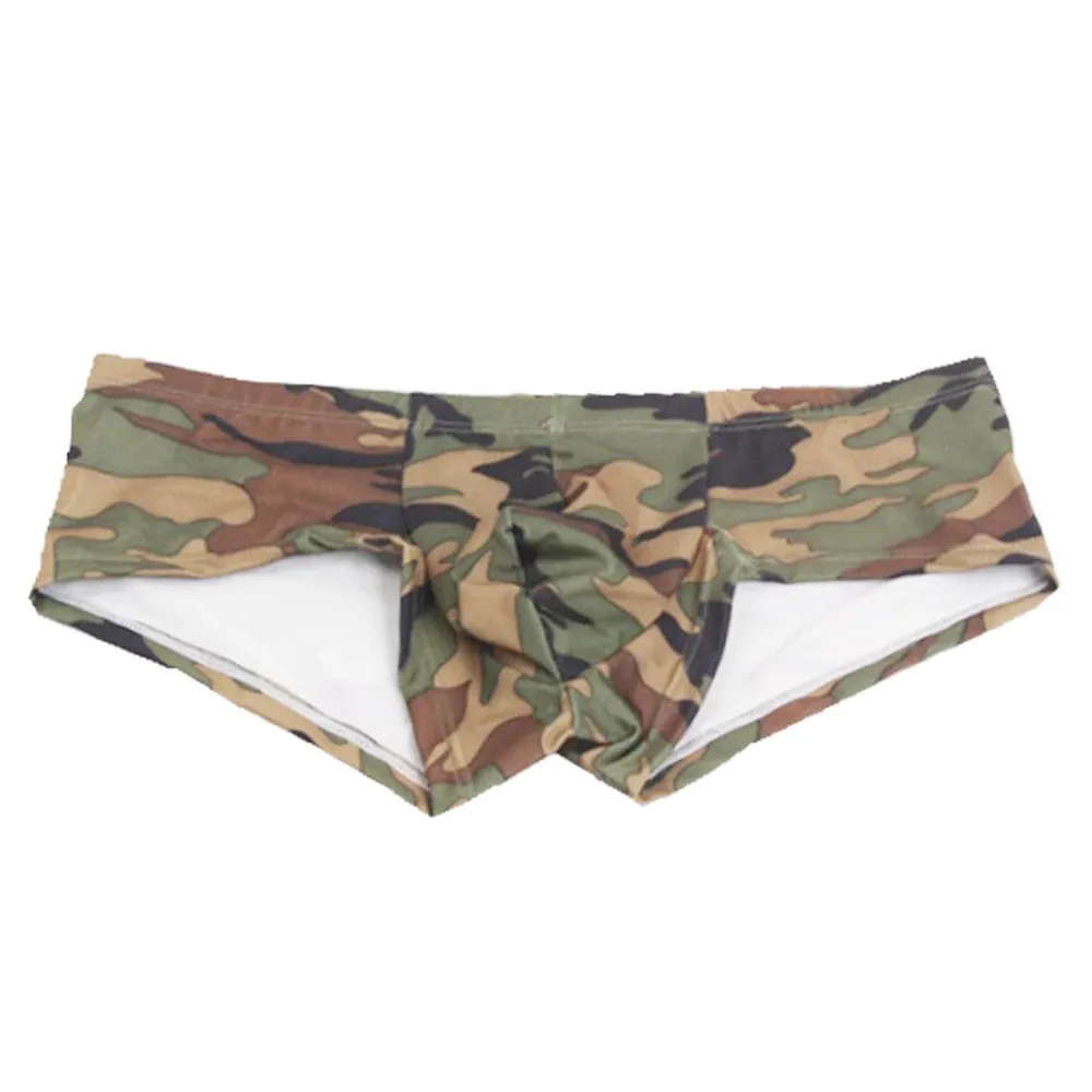 Men's Camouflage Briefs Low Waist Well-looking Underwear Breathable Bikini Lingeries Shorts Hombre Trunk Underpants