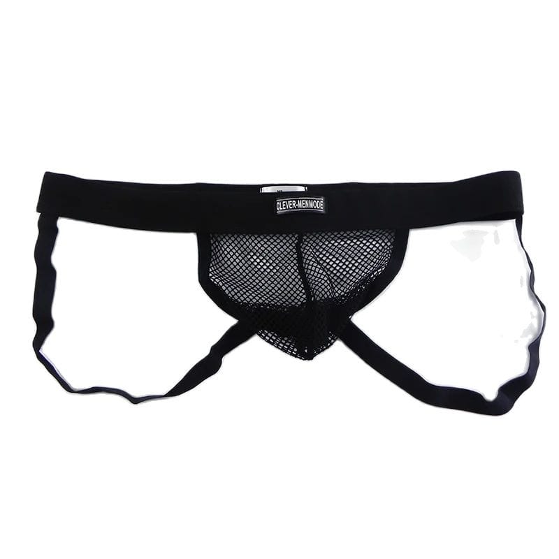 CLEVER-MENMODE Jockstrap Underwear Men Thong Sexy Mesh G String Jock Strap Erotic Panties Backless G-String Homme Underpants