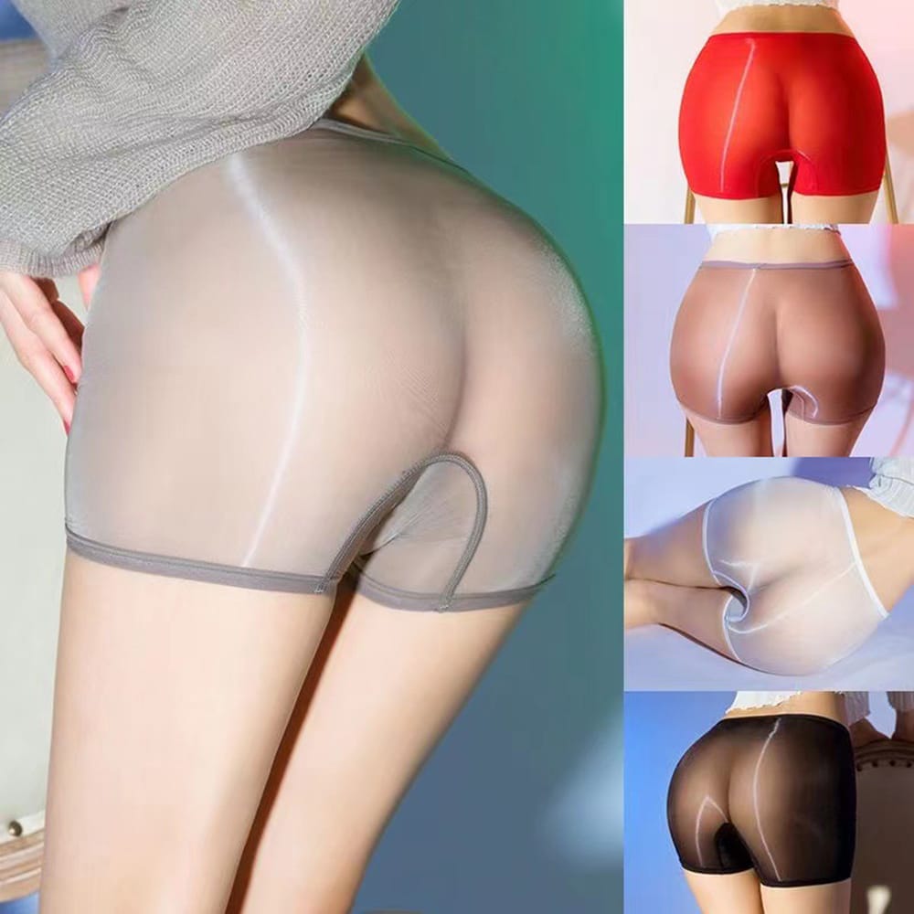 Sexy Glossy Women Brief Sheer See Through Underwear Elastic Sexy Shiny Silky Briefs Panties Seamless Shorts Briefs Thin Summer