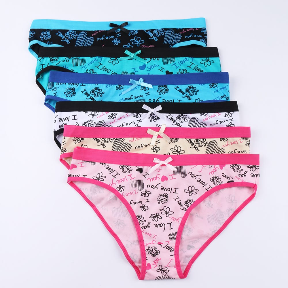 Printed Cute Women's Cotton Underwear Low Waist Women's Underwear Briefs