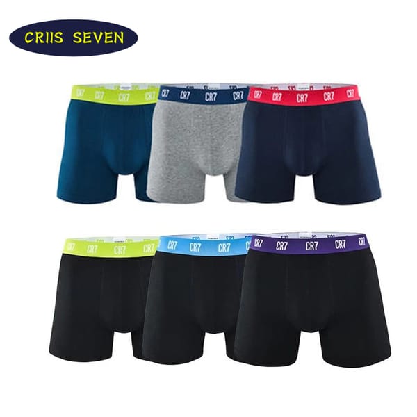Cristiano Ronaldo Cr7 Men's Boxer Shorts Underwear Cotton Boxers Sexy Underpants Brand Pull in Male Panties