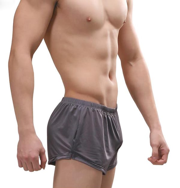 High Elastic Sport Men Underwear Ice Silk Hot Breathable Boxer Home Shorts Arrow Running sexy Pants