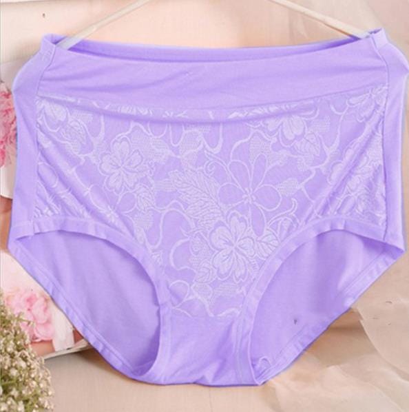 AS07 2021 Mother Underwears Plus Size M-6XL Hight Waist Panties Women Briefs Lace Flower Sexy Lingerie Underwears