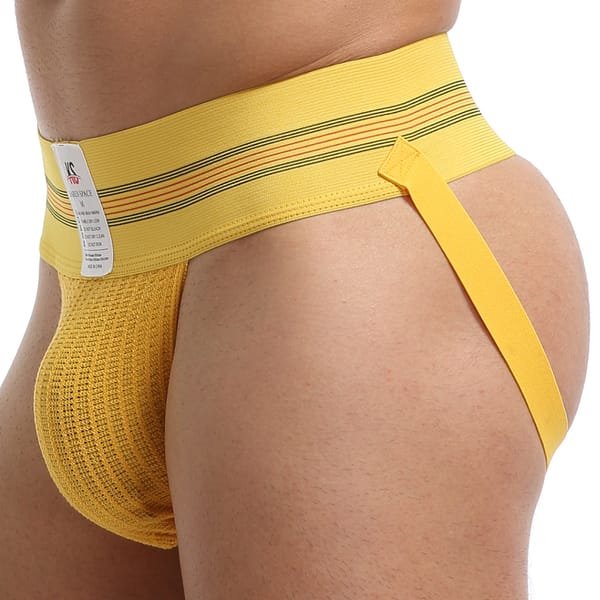 WIde Waistband  athletic Sports Protect Thongs Underwear Men Jockstrap Cuecas  Breathable Mesh Low-Rise G-Strings & Thongs