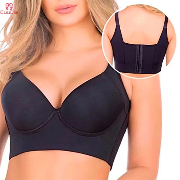 GUUDIA VIP Link Bras Back Smooth Out Shaper Bra Plus Size Wide Band Bras Shapewear Back Fat Smooth Underwear Shapers F Cup