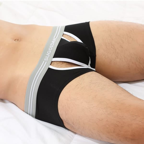 men's underwear sexy men's boxer shorts hollow-out design underwear quicksell source SG1011