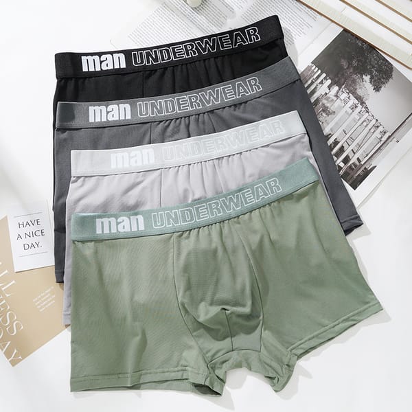 3 Pcs/Lot Men's Letter Boxers Briefs Underwear Comfortable Underpants Shorts Sexy Gifts for Man Panties