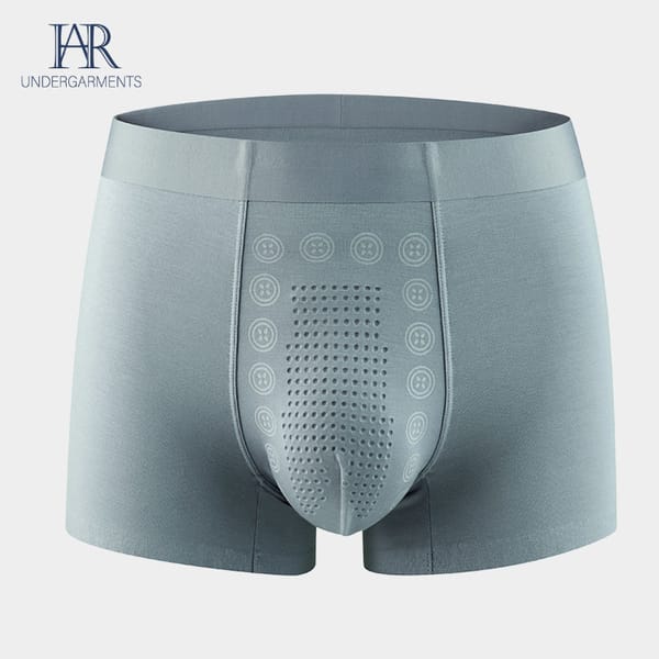 Men's Anion Antibacterial Modal Panties Loose Man Soft  U Convex Magnetic Therapy Panties Sexy Breathable Modal Mens Underwear