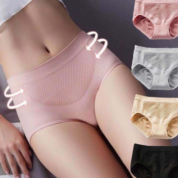 Honeycomb Panties Women Breathable Mid-waist Women Panties Solid Color Plus Size Panties Women Belly Lift Girl Triangle Panties