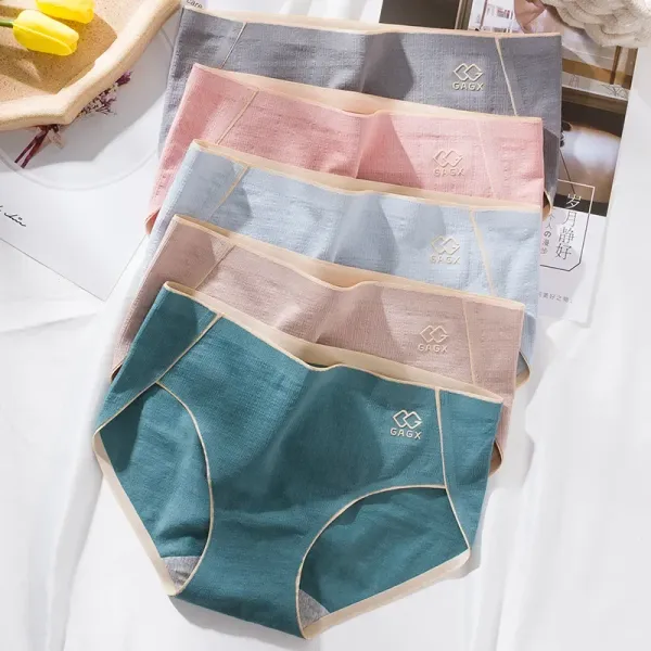 Women Cotton panties letter large size briefs interior antibacterial underpants Female lingerie Intimates Underwear XXL
