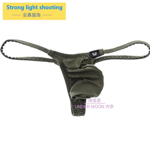 men's pouch thong low waist T pants sexy low waist men's underwear