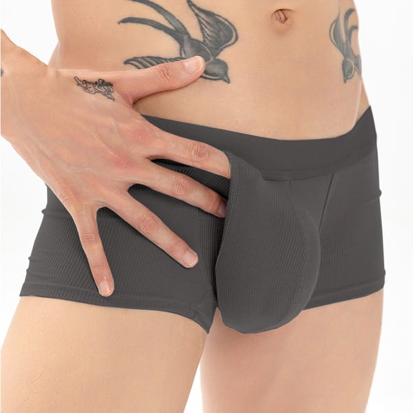 Men Sexy Space Capsule Pouch Separate Panties Breathable U-Bulge Sports Big Pouchcup Boxer Underwear Scrotum Physiological Boexr