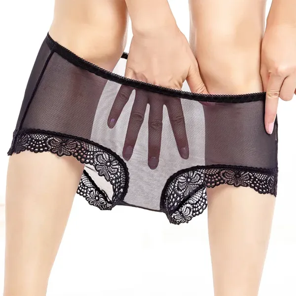 Ropa Interior Femenina  Underwear Women Panties Plus Size 4XL Soft Lace Mesh Fully Transparent and Thin Sexy Panties Lingerie