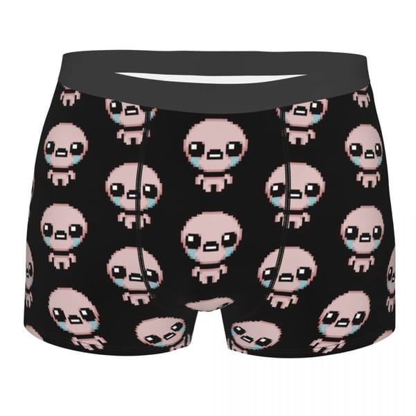 The Binding Of Isaac Pixel Underwear Male Sexy Print Custom Boxer Briefs Shorts Panties Soft Underpants
