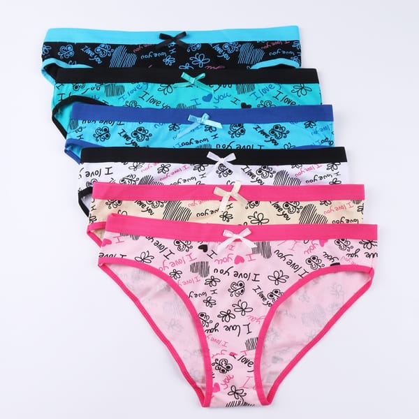 Printed Cute Women's Cotton Underwear Low Waist Women's Underwear Briefs